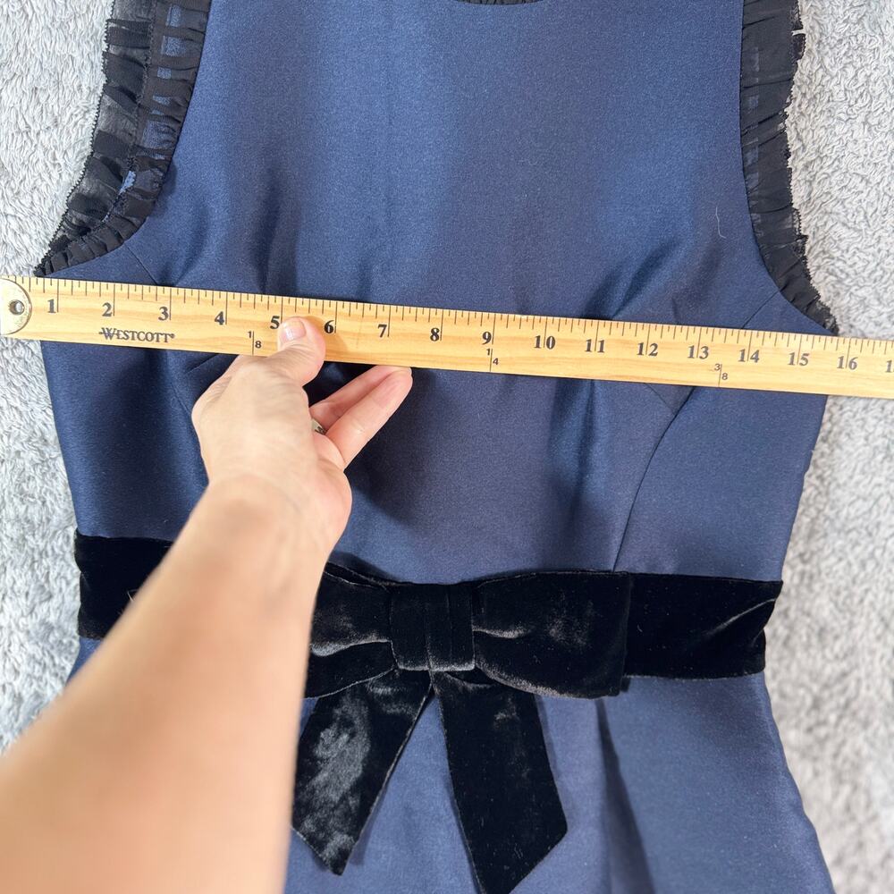 Kate Spade Navy Blue Mini Dress with Black Accents - Picture 12 of 13